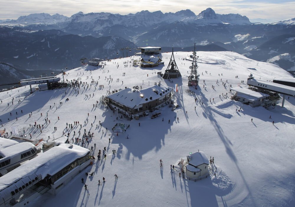 Das beliebte Skigebiet Kronplatz